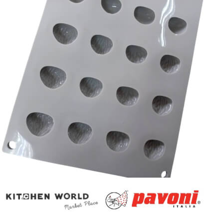 พิมพ์อบซิลิโคนรูปเกาลัด PAVONI BW2302-011 จำนวน 24 ชิ้น สีเทา_8